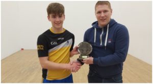 Plate Winner - Tiarnan Slattery, Clare Handball Chairperson - Eoghan Hynes