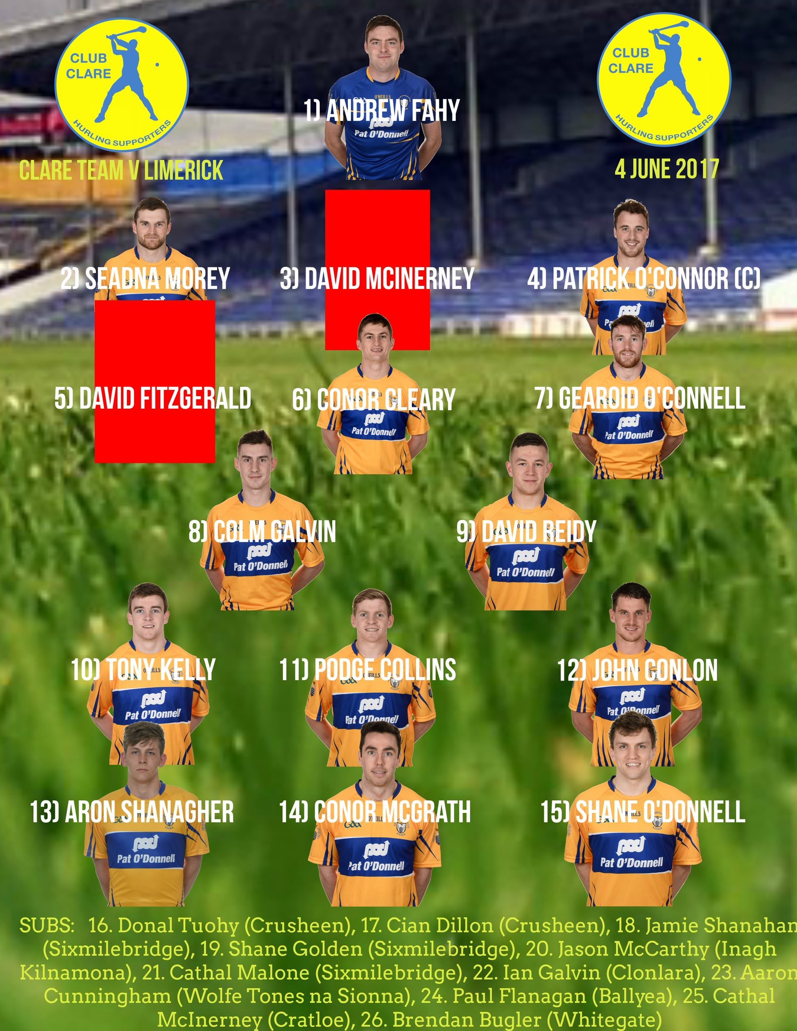 Clare Team Named For Limerick Showdown Clare FM